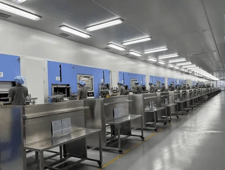 Organized silicone production workstations
